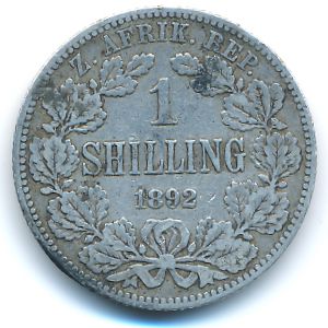 ЮАР, 1 шиллинг (1892 г.)