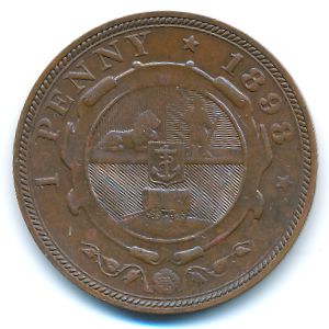 ЮАР, 1 пенни (1898 г.)