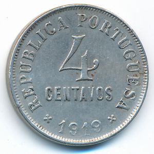 Portugal, 4 centavos, 1919