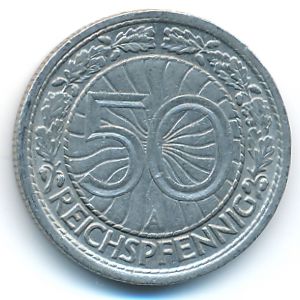 Веймарская республика, 50 рейхспфеннигов (1931 г.)