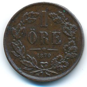Швеция, 1 эре (1870 г.)