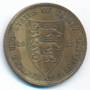 Джерси, 1/12 шиллинга (1913 г.)