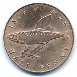 Остров Мэн, 1/2 пенни (1978 г.)