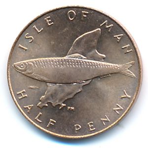Остров Мэн, 1/2 пенни (1978 г.)