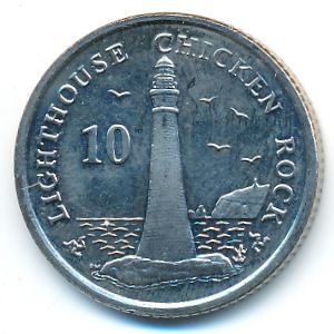 Остров Мэн, 10 пенсов (2008 г.)