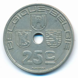 Бельгия, 25 сентим (1938 г.)