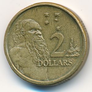 Австралия, 2 доллара (1989 г.)