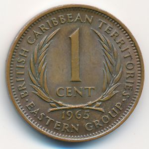 Восточные Карибы, 1 цент (1965 г.)