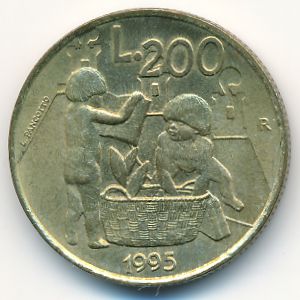 Сан-Марино, 200 лир (1995 г.)