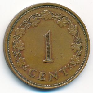 Malta, 1 cent, 1972