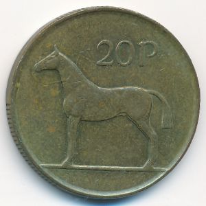 Ирландия, 20 пенсов (1988 г.)