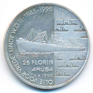 Аруба, 25 флоринов (1994 г.)