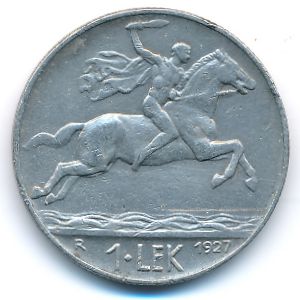 Албания, 1 лек (1927 г.)