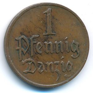 Данциг, 1 пфенниг (1923 г.)
