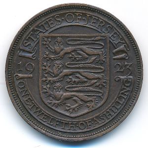 Джерси, 1/12 шиллинга (1923 г.)