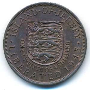 Джерси, 1/12 шиллинга (1945 г.)