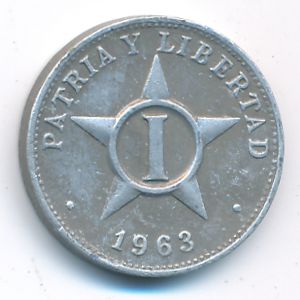Cuba, 1 centavo, 1963
