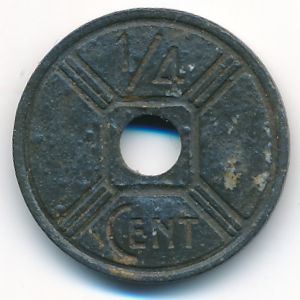 French Indo China, 1/4 cent, 1942