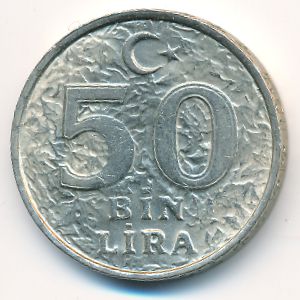 Turkey, 50000 lira, 1997