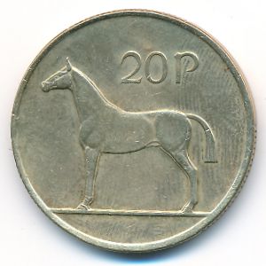Ireland, 20 pence, 1992