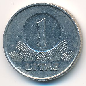 Литва, 1 лит (2008 г.)