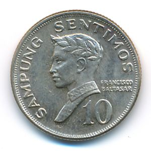 Philippines, 10 centimos, 1971