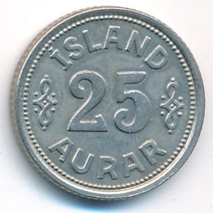 Исландия, 25 эйре (1940 г.)