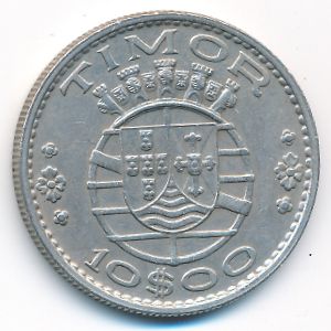 Тимор, 10 эскудо (1970 г.)
