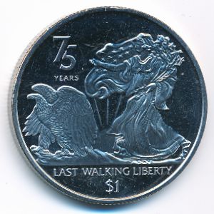Виргинские острова, 1 доллар (2022 г.)