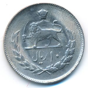 Иран, 10 риалов (1977 г.)