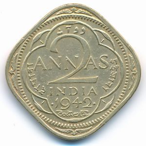 Британская Индия, 2 анны (1942 г.)