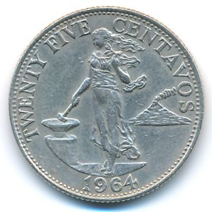 Филиппины, 25 сентаво (1964 г.)