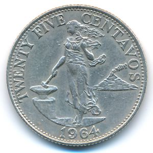 Филиппины, 25 сентаво (1964 г.)