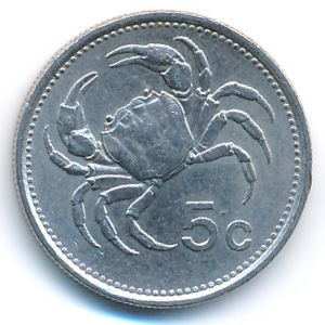 Мальта, 5 центов (1986 г.)
