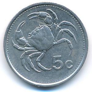 Мальта, 5 центов (1986 г.)