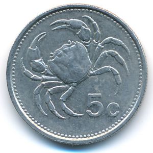 Мальта, 5 центов (1986 г.)