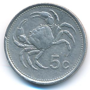 Мальта, 5 центов (1986 г.)