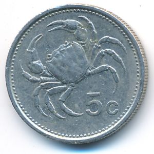 Мальта, 5 центов (1986 г.)