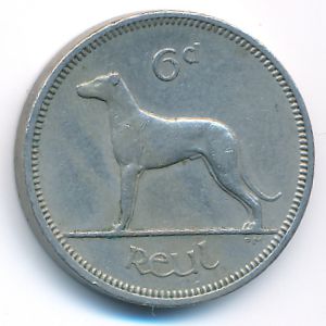 Ирландия, 6 пенсов (1967 г.)