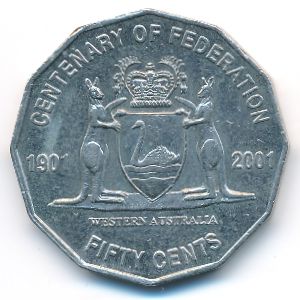 Австралия, 50 центов (2001 г.)