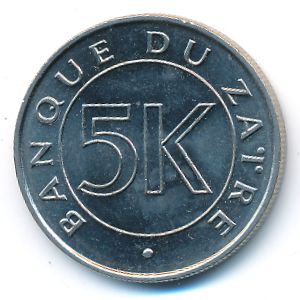 Заир, 5 макута (1977 г.)