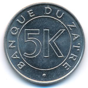 Заир, 5 макута (1977 г.)