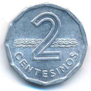 Уругвай, 2 сентесимо (1977 г.)