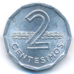 Уругвай, 2 сентесимо (1977 г.)