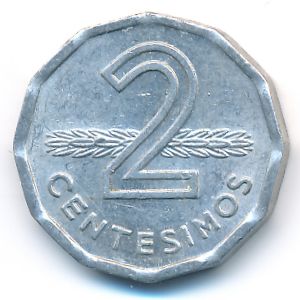 Уругвай, 2 сентесимо (1977 г.)