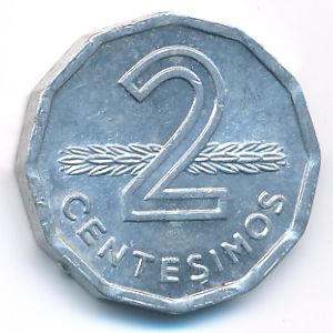 Уругвай, 2 сентесимо (1977 г.)