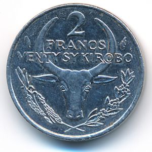 Мадагаскар, 2 франка (1983 г.)