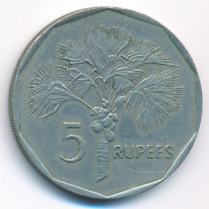 Сейшелы, 5 рупий (1982 г.)