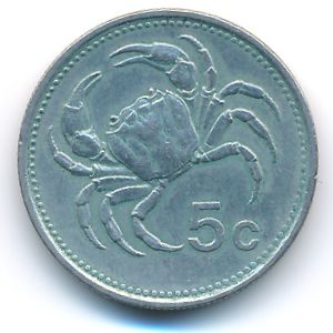 Мальта, 5 центов (1986 г.)