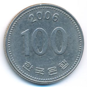 Южная Корея, 100 вон (2006 г.)